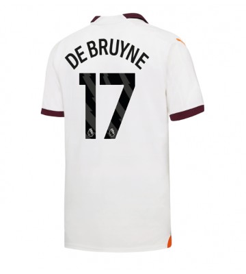 Manchester City Kevin De Bruyne #17 Replika Udebanetrøje 2023-24 Kortærmet